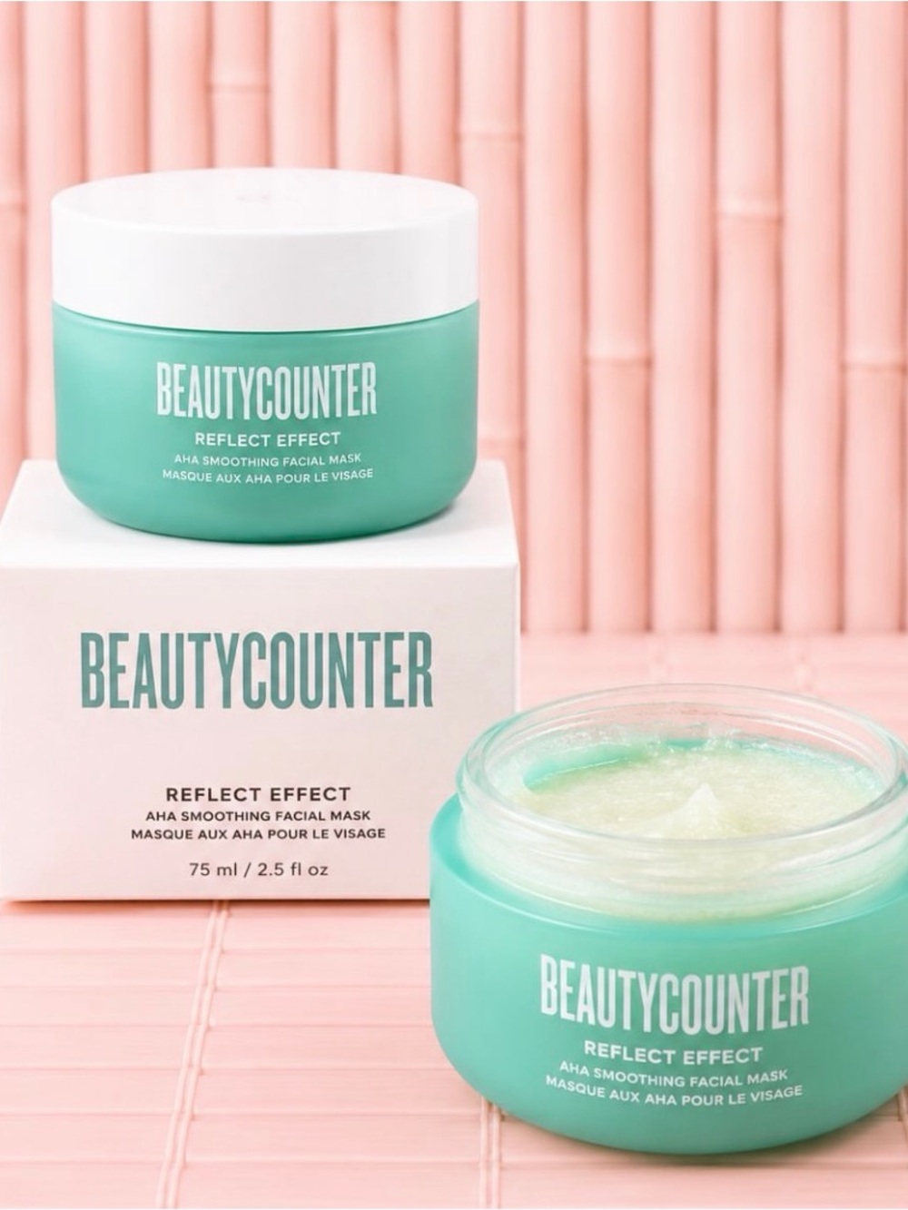 Beautycounter Reflect Effect AHA Smoothing Facial Mask.